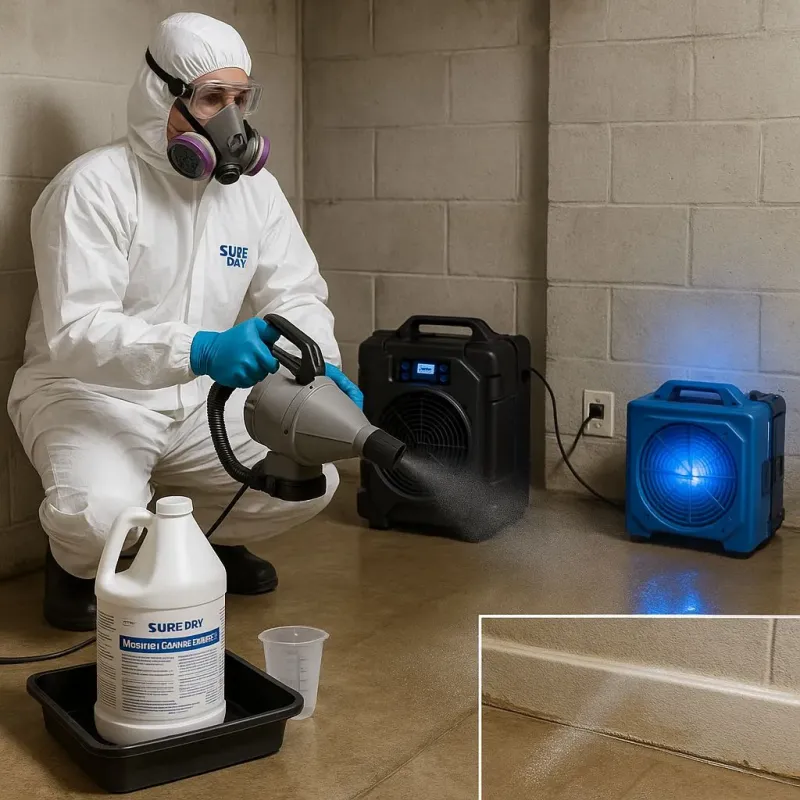 Sanitization and Odor Removal process in Sedco Hills, CA